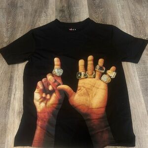 Jordan Black Tee with Graphic Print